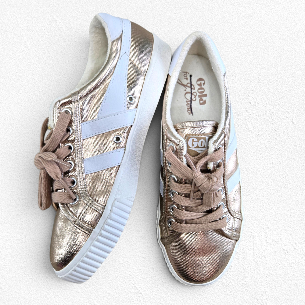 Gola for J.Crew Mark Cox Metallic Rose Gold Sneakers Size 7 NWOB Exclusive